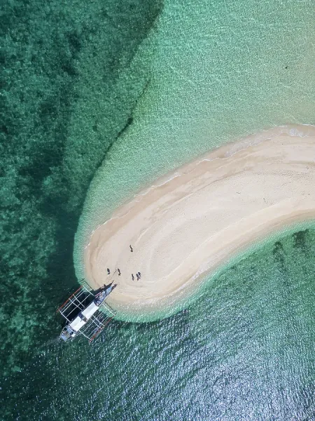 Island scenery along a Palawan boat expedition